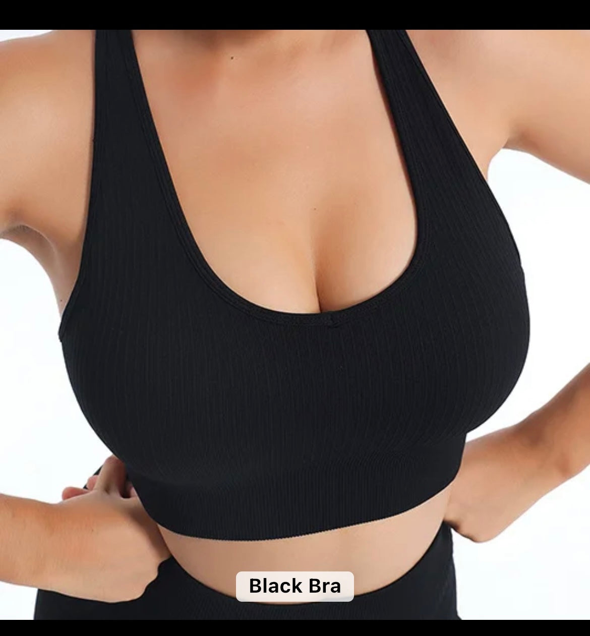 Ribbed activewear workout clothing